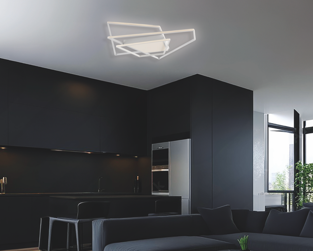 Mondrian plafoniera bianco Luxima 50W CCT 3000-4000K