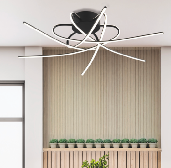 Tridy plafoniera nero Luxima 40W 4000K