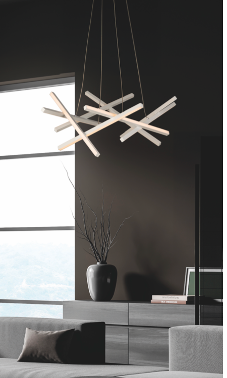 Mikado sospensione bianco Luxima 50W CCT 3000-4000K