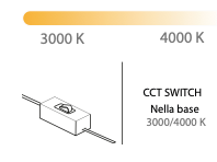 Matilda sospensione bianco Luxima 45W CCT 3000-4000K