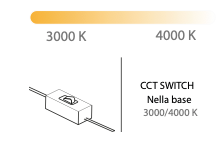 Matilda plafoniera bianco Luxima 35W CCT 3000-4000K