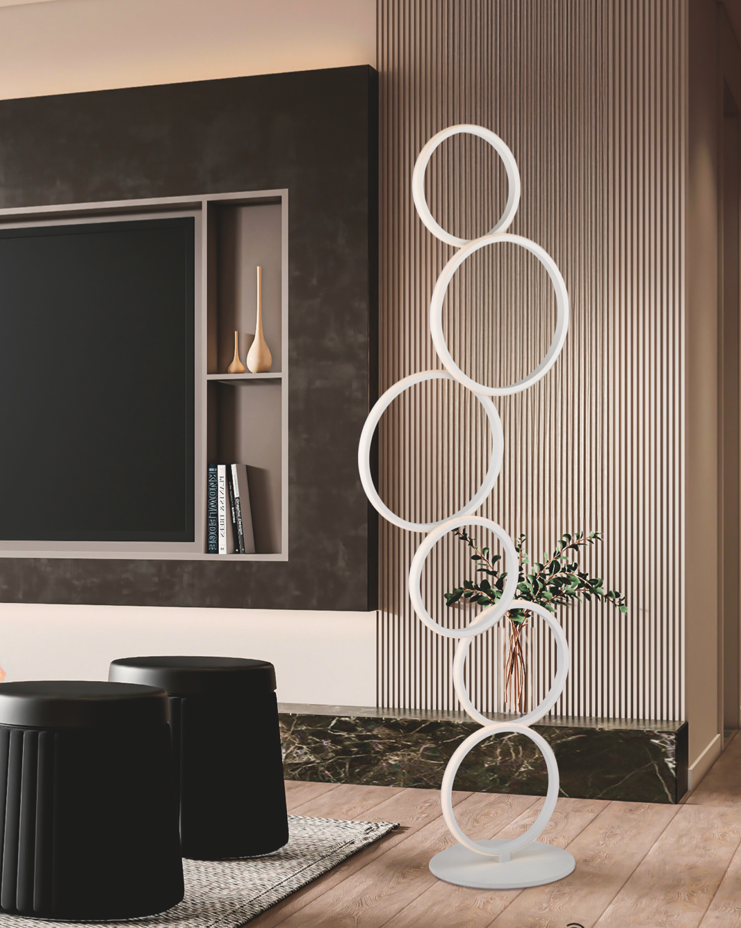 Atena piantana bianco Luxima 24W CCT 3000-4000-6000K