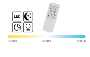 Atena piantana bianco Luxima 24W CCT 3000-4000-6000K