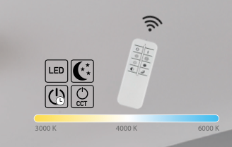 Atena sospensione bianco Luxima 40W CCT 3000-4000-6000K
