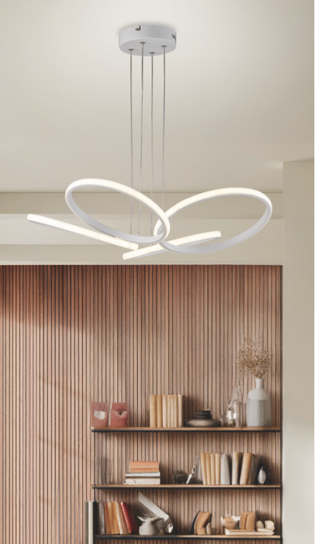 Cerkia sospensione bianco Luxima 40W CCT 3000-4000K