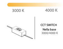 Cerkia sospensione bianco Luxima 40W CCT 3000-4000K