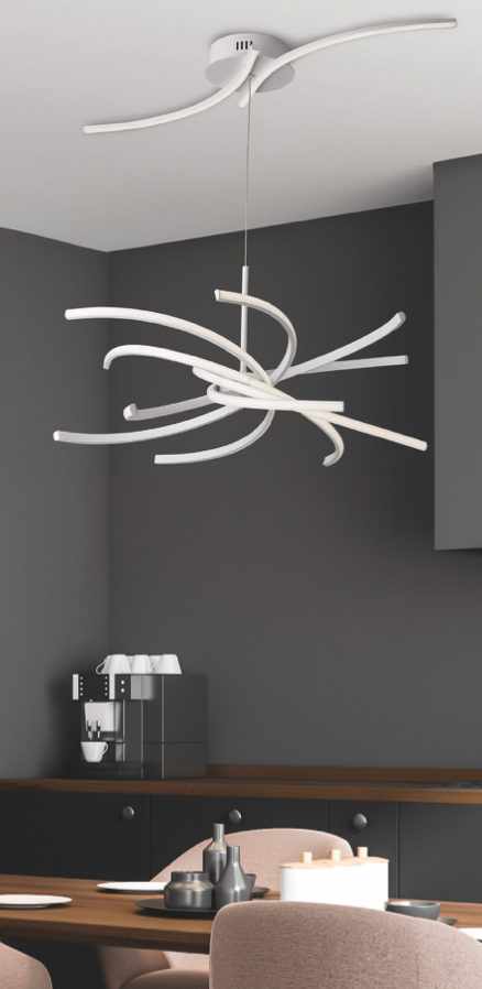 Anuk sospensione bianco Luxima 65W CCT 3000-4000-6000K