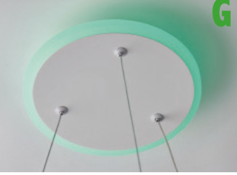 Malena sospensione bianco Luxima 51W CCT+RGB 3000-4000-6000K