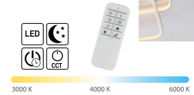Nata sospensione bianco Luxima 45W 4000K