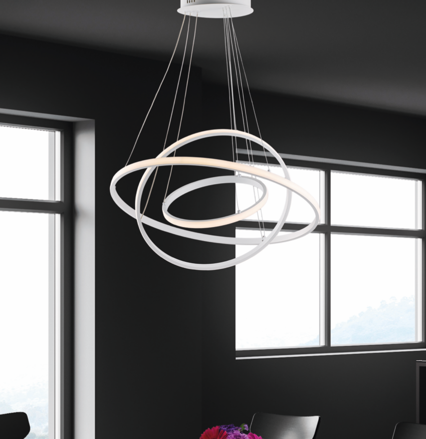Planetaria sospensione bianco Luxima 50W CCT 3000-4000-6000K