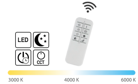 Planetaria sospensione bianco Luxima 50W CCT 3000-4000-6000K