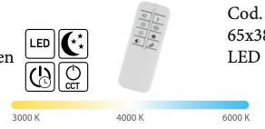 Dana sospensione bianco Luxima 44W CCT 3000-4000-6000K