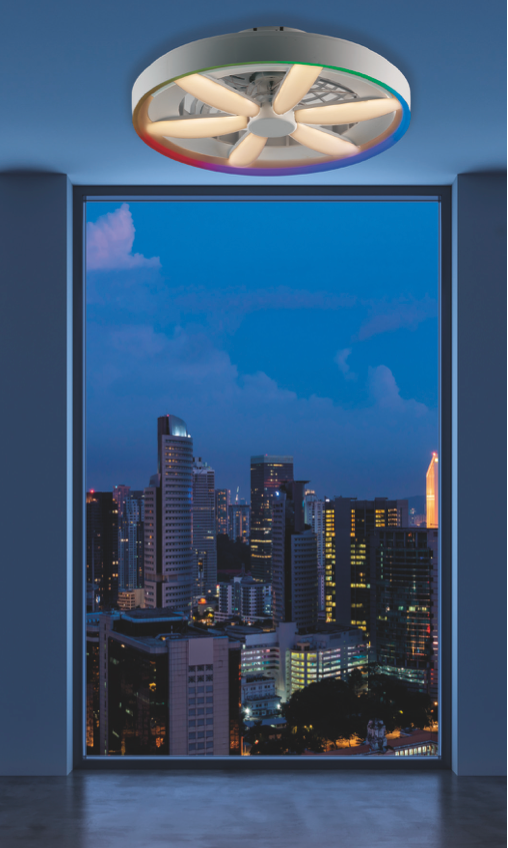 Raya plafoniera silver Luxima 48W CCT+RGB 3000-4000-6000K
