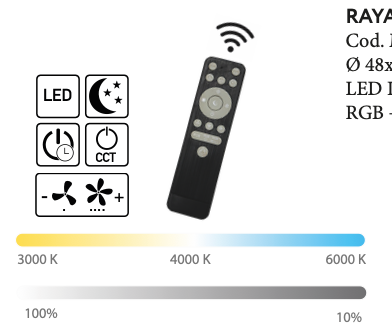 Raya plafoniera silver Luxima 48W CCT+RGB 3000-4000-6000K