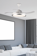 Eagle plafoniera ventilatore argento Luxima 36W CCT 3000-4000-6000K