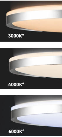 Eagle plafoniera ventilatore argento Luxima 36W CCT 3000-4000-6000K