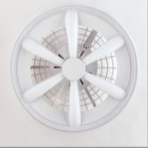 Raya plafoniera con ventilatore bianco Luxima 48W CCT+RGB 3000-4000-6000K