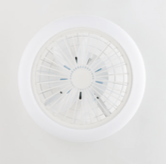 Fanny plafoniera ventilatore bianco Luxima 50W CCT 3000-4000-6000K