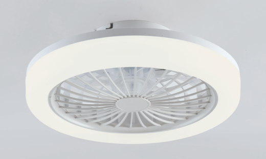 Fanny plafoniera ventilatore bianco Luxima 24W CCT 3000-4000-6000K