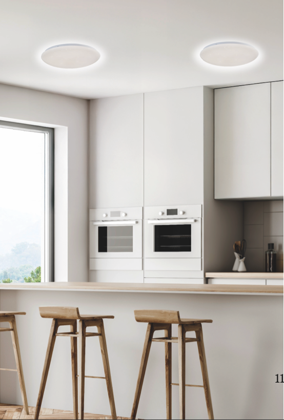 Geo plafoniera bianco Luxima 12W 4000K