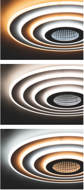 Masha plafoniera bianco Luxima 40W CCT 3000-4000-6000K