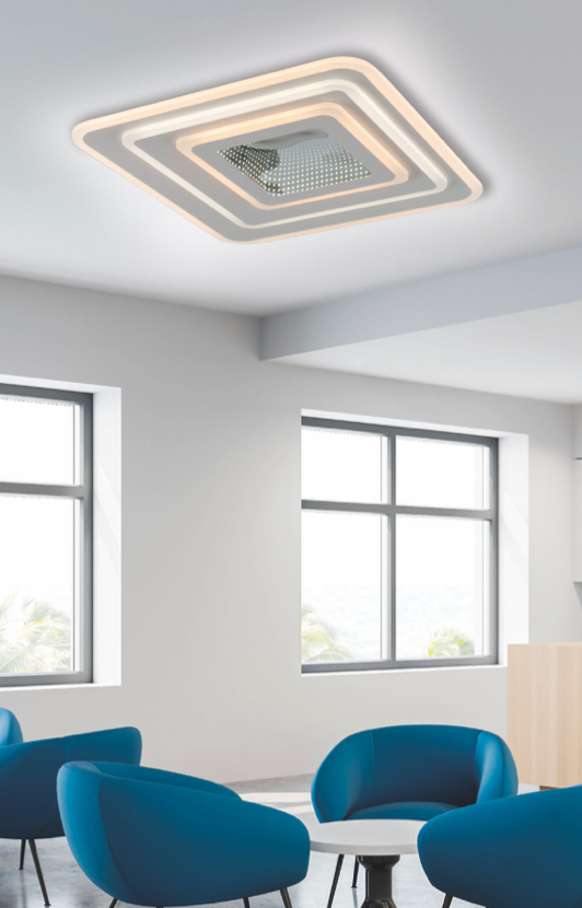 Space plafoniera bianco Luxima 38W 3000+4500K