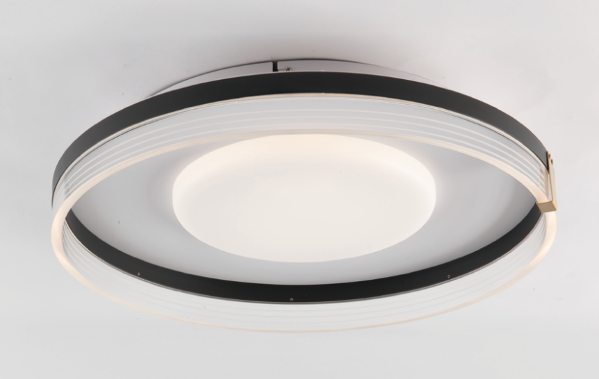 Amien plafoniera bianco/nero Luxima 38W CCT 3000-4000-6000K