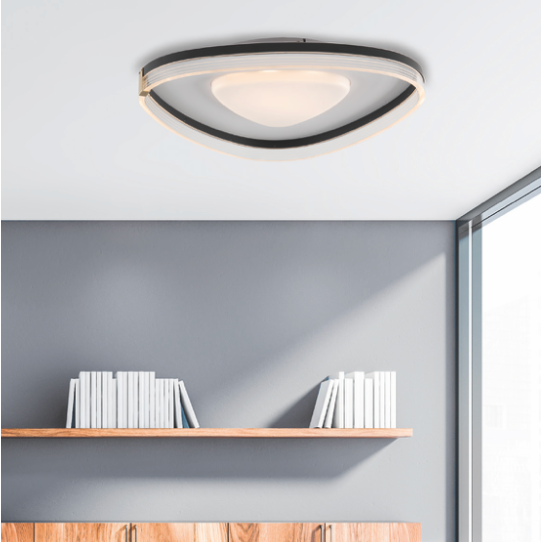 Alex plafoniera bianco/nero Luxima 38W CCT 3000-4000-6000K