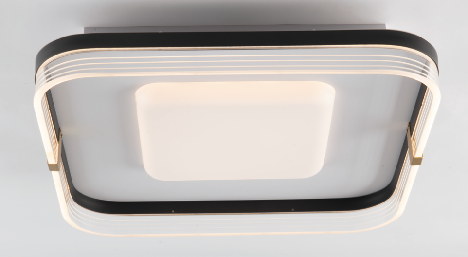 Alice plafoniera bianco/nero Luxima 38W CCT