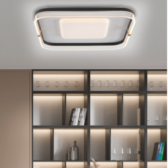 Alice plafoniera bianco/nero Luxima 38W CCT