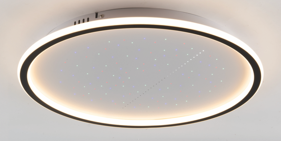 Anita plafoniera bianco/nero Luxima 40W CCT+RGB 3000-4000-6000K