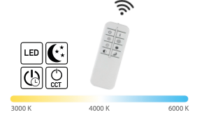 Emi plafoniera bianco Luxima 35W CCT+RGB 3000-4000-6000K