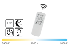 Alik plafoniera bianco Luxima 40W CCT