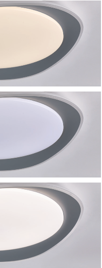Trilly plafoniera bianco/grigio Luxima 72W CCT 3000-4000-6000K