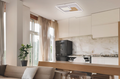 Sury plafoniera bianco/legno naturale Luxima 85W CCT 3000-4000-6000K