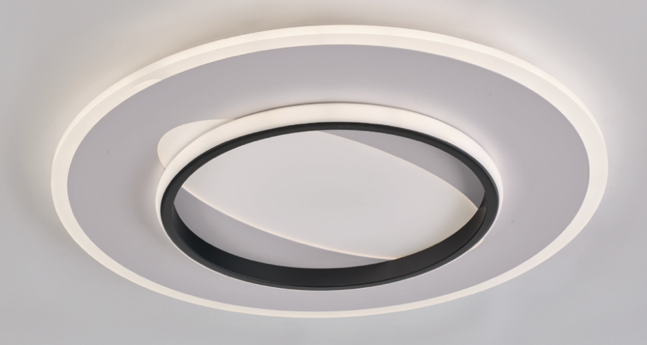 Annie plafoniera bianco/nero Luxima 40W CCT 3000-4000-6000K