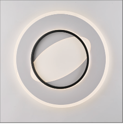 Annie plafoniera bianco/nero Luxima 40W CCT 3000-4000-6000K