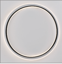 Vale plafoniera bianco/nero Luxima 30W CCT 3000-4000-6000K