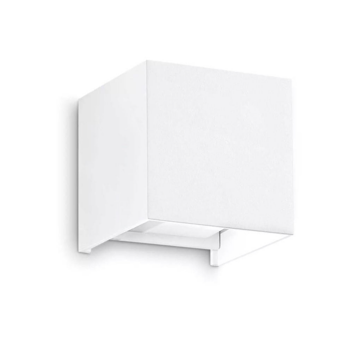 Cube applique LED da esterno alluminio bianco Ondaluce 10W 3000K IP54