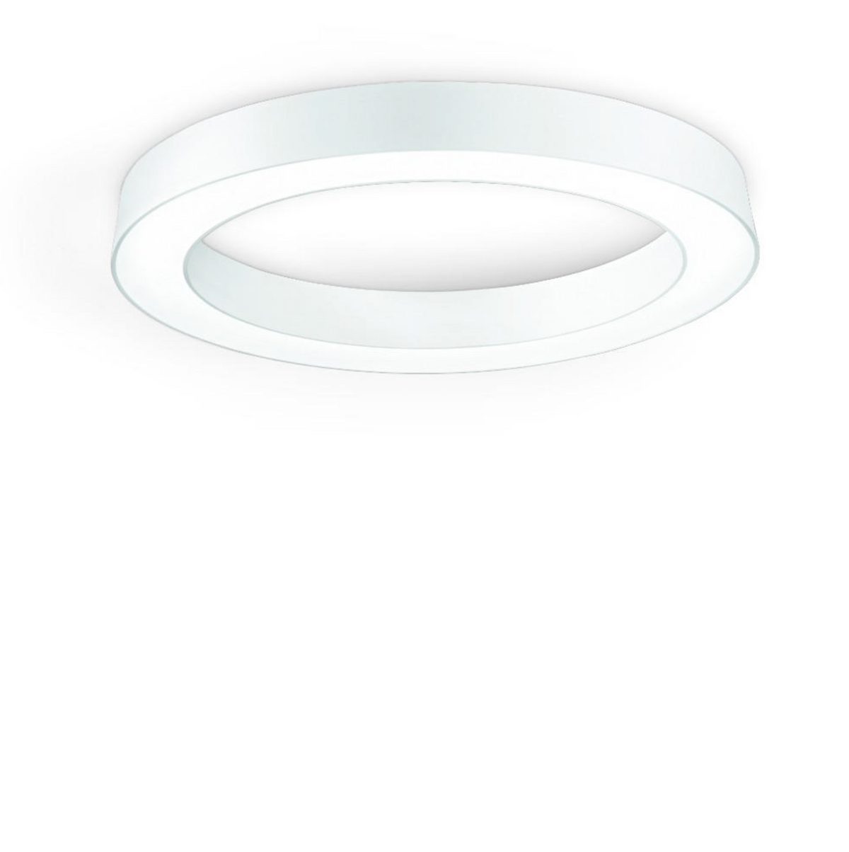 Globus plafoniera tonda LED alluminio bianco Ondaluce CCT 3000K-4000K dimmerabile