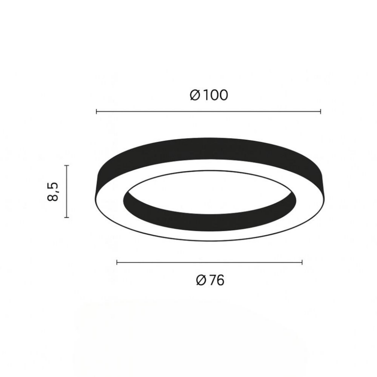 Globus plafoniera tonda LED alluminio bianco Ondaluce CCT 3000K-4000K dimmerabile