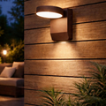 Zenga Ondaluce applique esterno LED orientabile corten 4000K