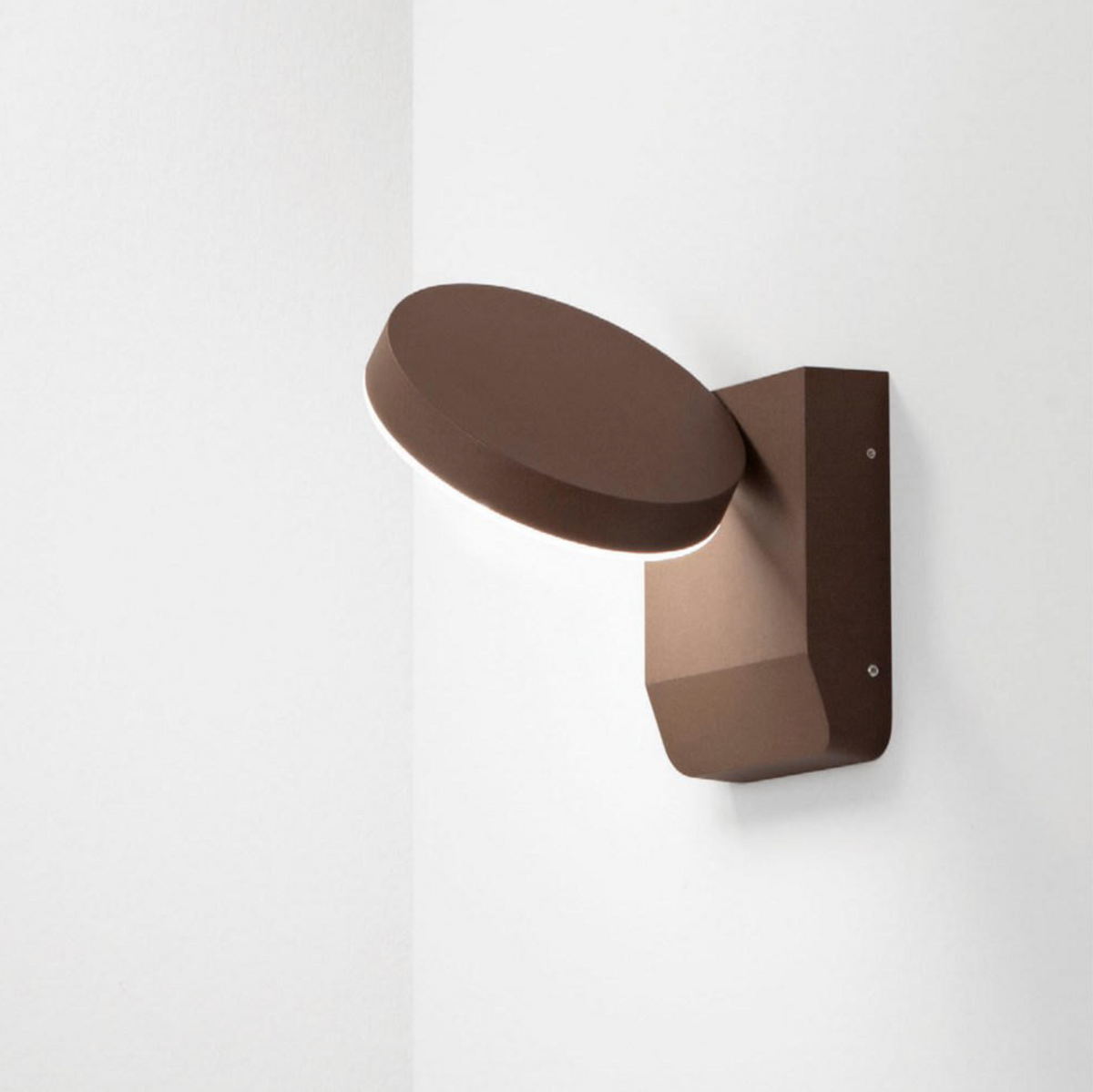 Zenga Ondaluce applique esterno LED orientabile corten 4000K