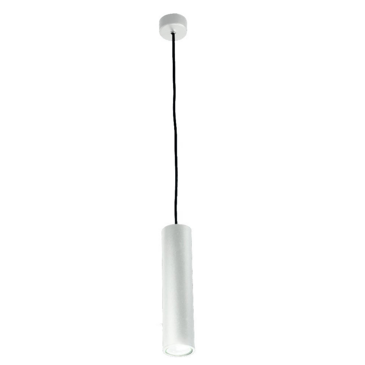 Filo Ondaluce lampada sospensione cilindrica bianca cavo 200cm