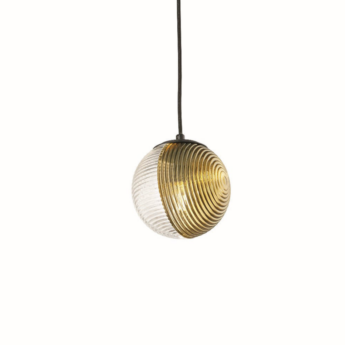 Bella Ondaluce lampada sospensione bagno vetro soffiato oro sferica E27