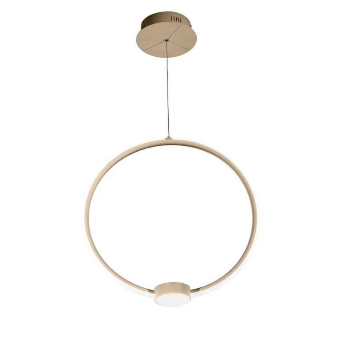 Omega Ondaluce lampadario sospensione LED oro CCT 3000K 4000K dimmerabile 34cm
