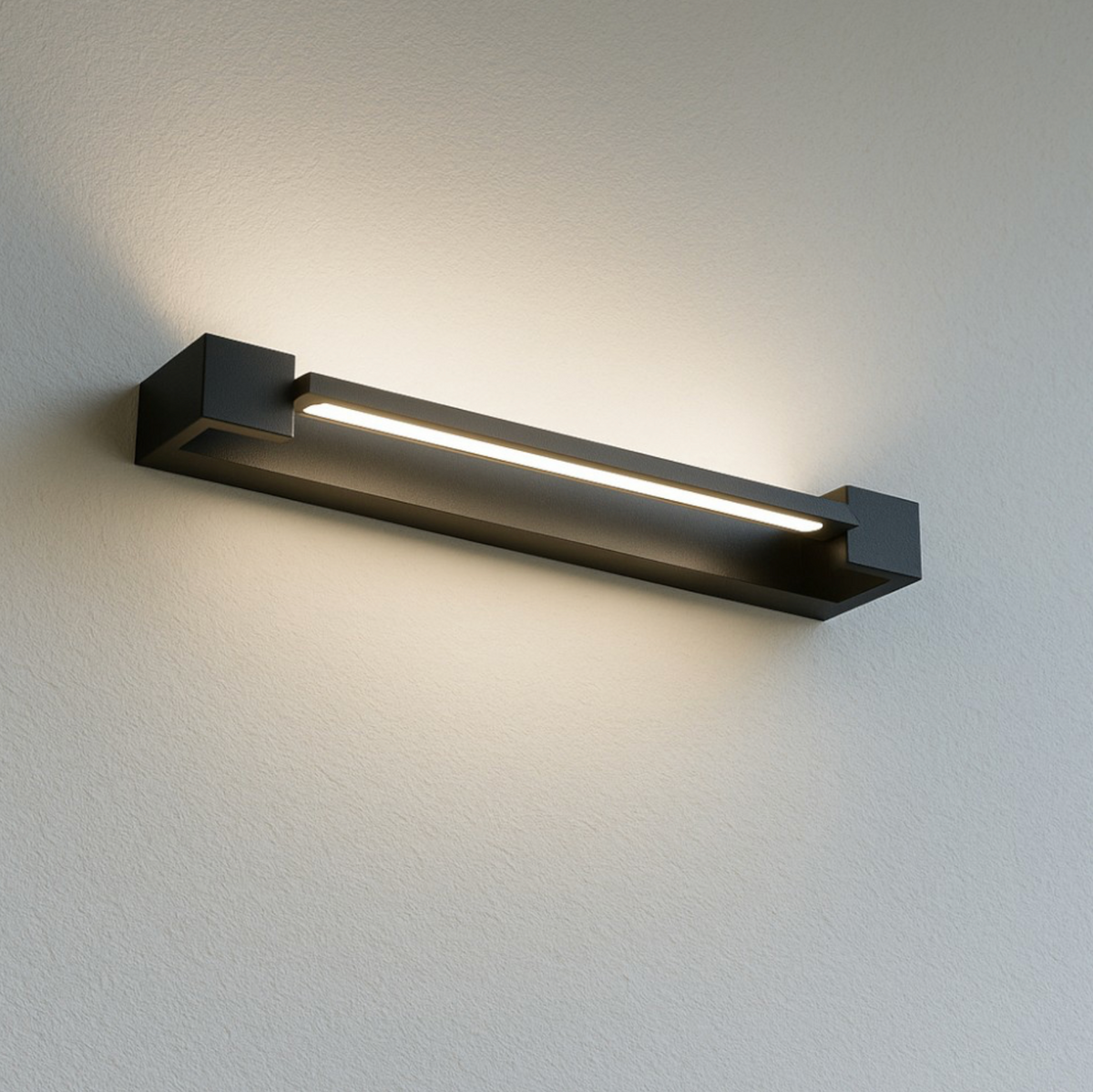 Milo applique LED orientabile alluminio nero 12W 3000K Ondaluce