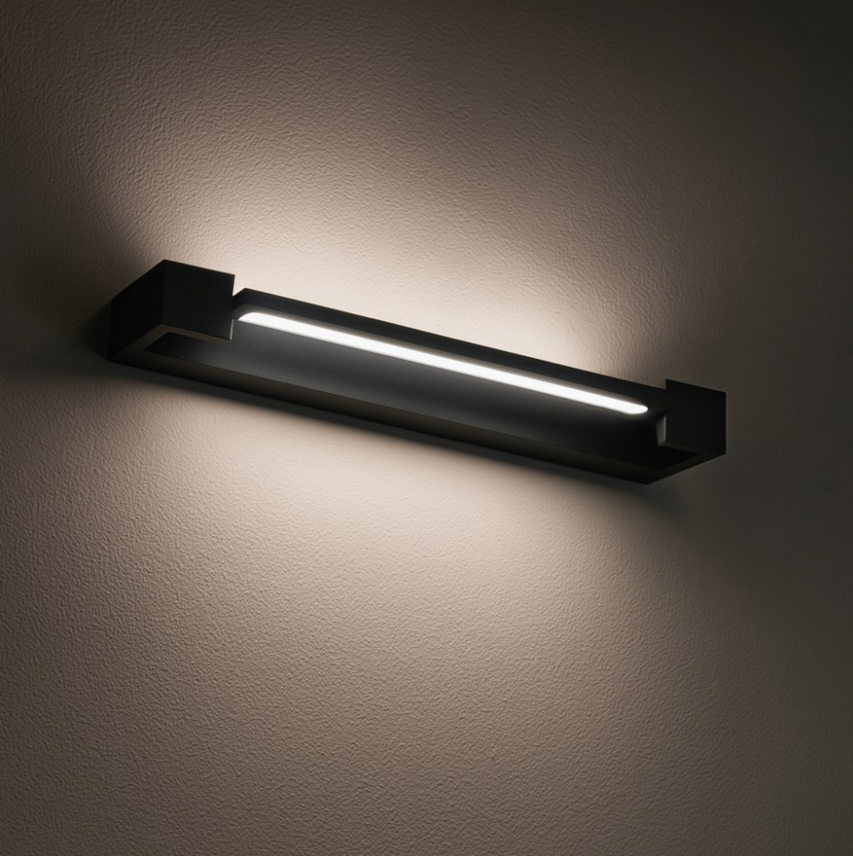 Milo applique LED orientabile alluminio nero 12W 3000K Ondaluce