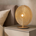 Jokey lampada da tavolo abat-jour LED vetro decorato ambra Ondaluce 12W 3000K