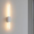 Agos applique LED alluminio policarbonato bianco Ondaluce 12W 3000K dimmerabile orientabile